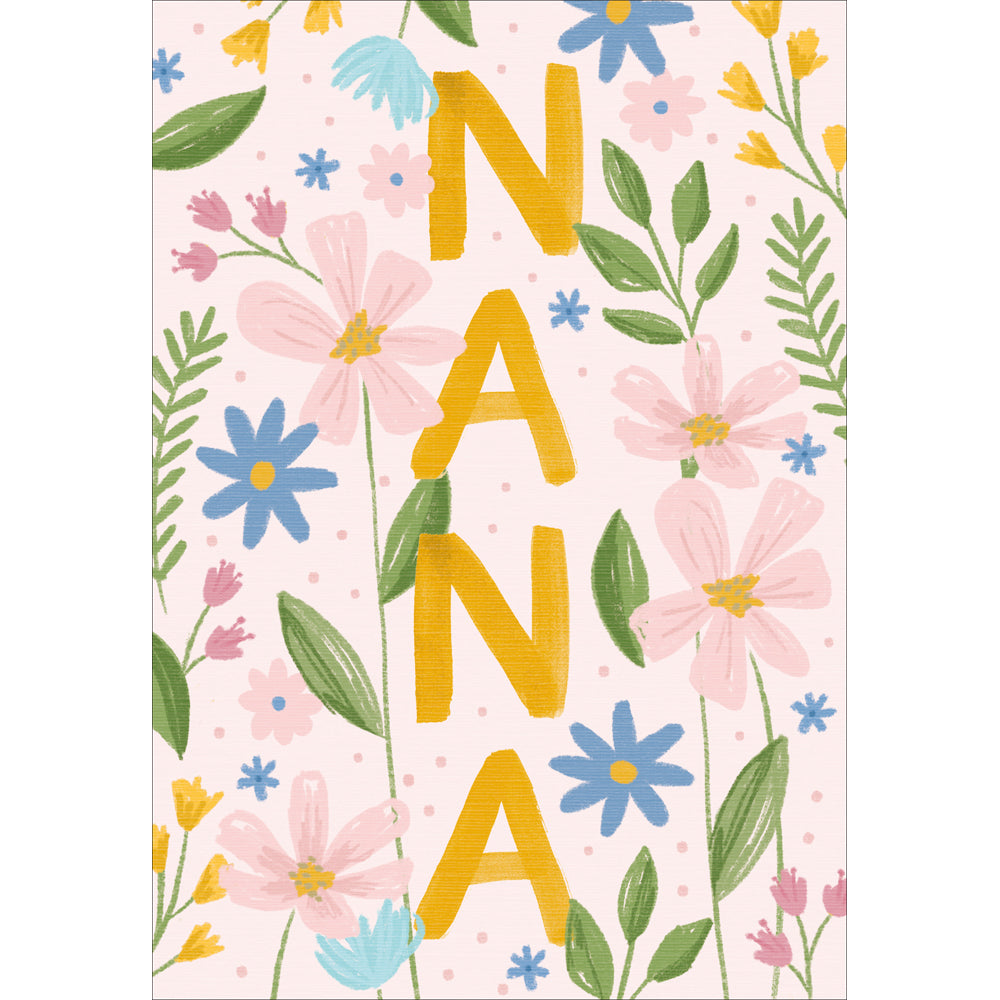 Floral Nana Mother's Day Card by penny black