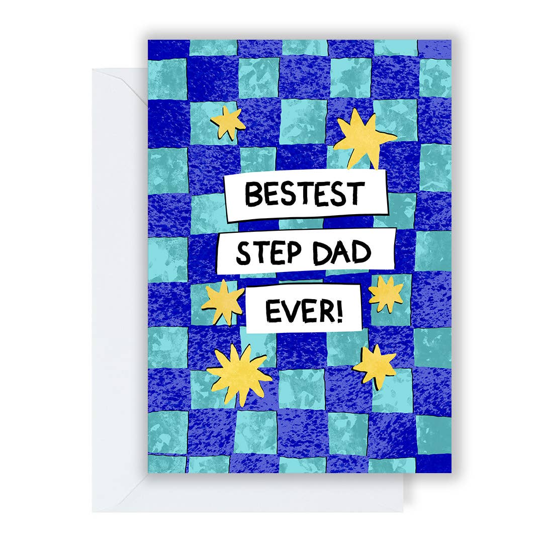 Classic Bestest Step Dad Ever Card by penny black
