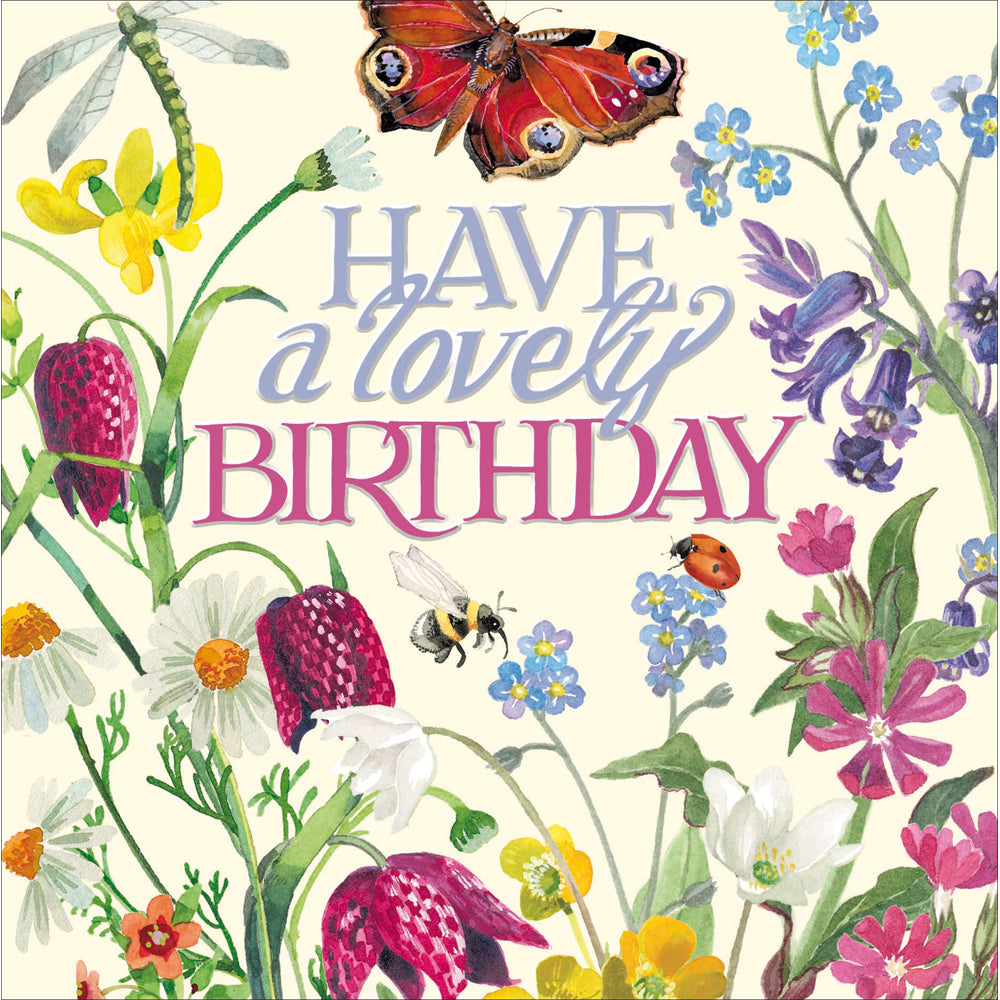 Emma Bridgewater Spring Fritillary Meadow Birthday Card from Penny Black