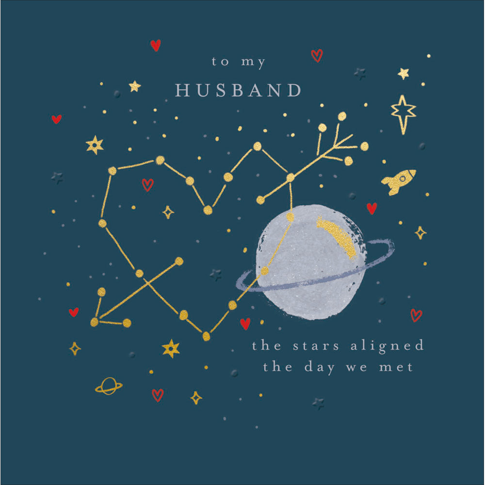 Husband Stars Aligned Valentine Card by penny black