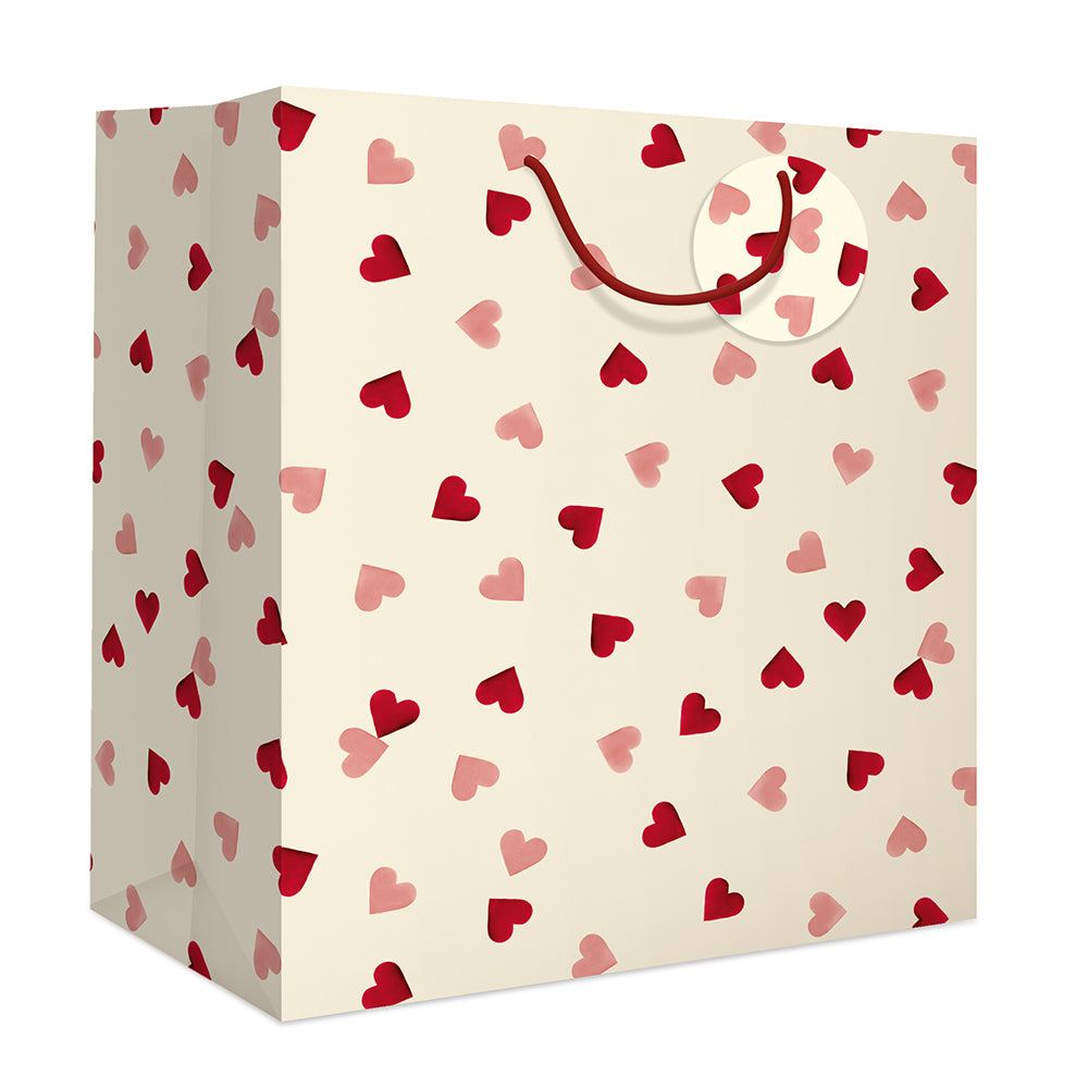 Emma Bridgewater Pink Hearts Large Gift Bag By Penny Black