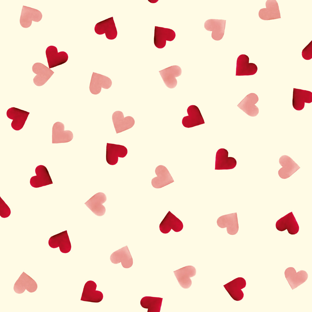 Emma Bridgewater Pink Hearts 3m Gift Wrapping Paper Roll By Penny Black