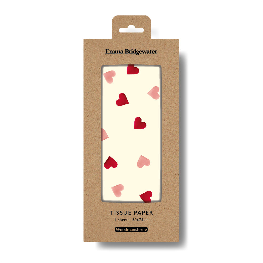 Emma Bridgewater Pink Hearts Tissue Paper Pack By Penny Black
