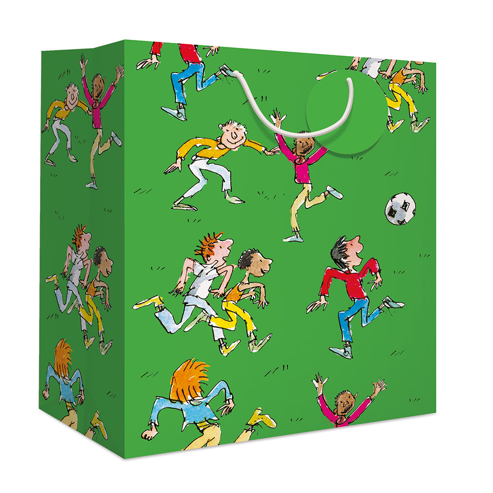 Quentin Blake Football Large Gift Bag By Penny Black