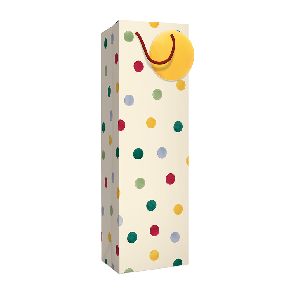 Emma Bridgewater Polka Dots Bottle Gift Bag By Penny Black