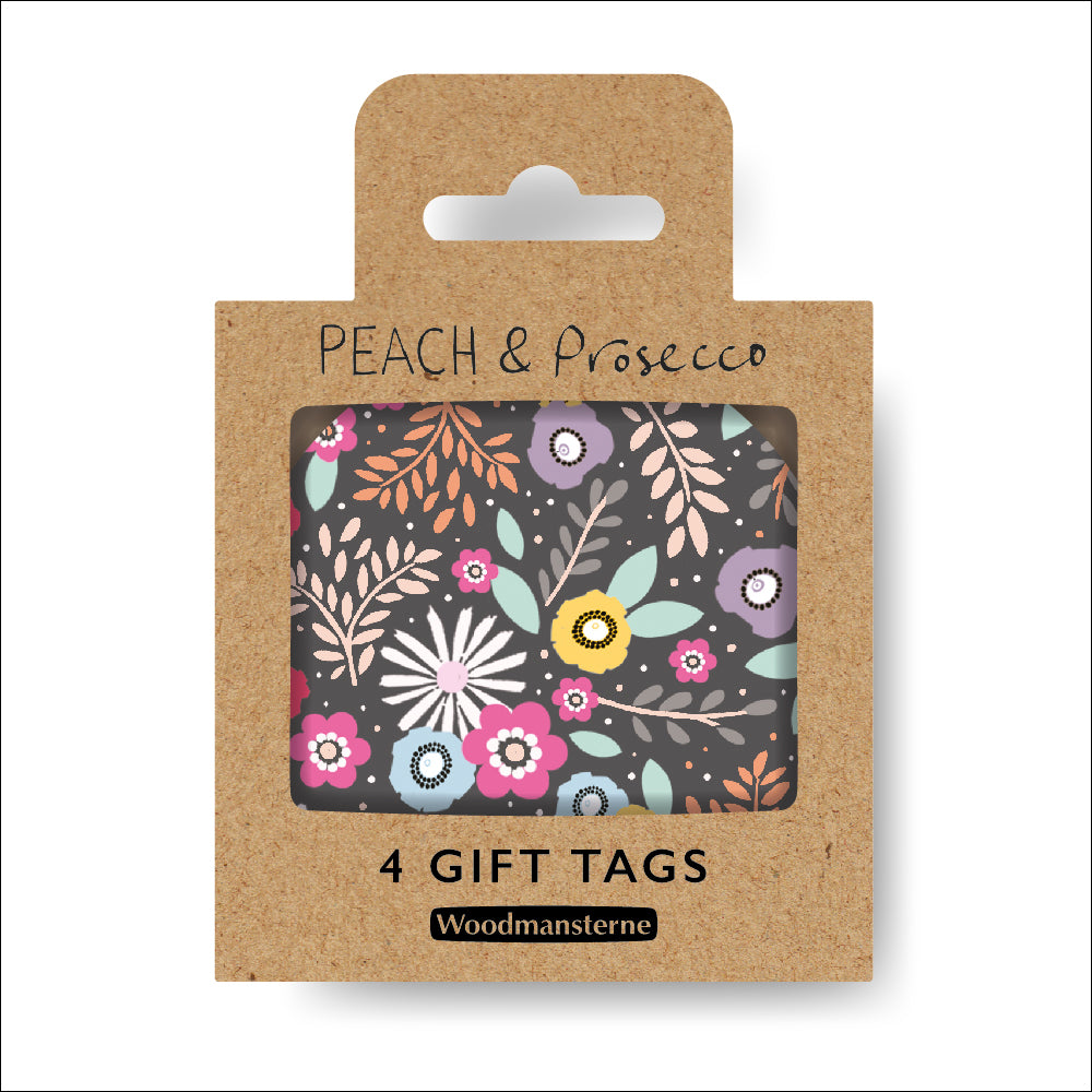 Peach &amp; Prosecco Gift Tag 4 Pack By Penny Black