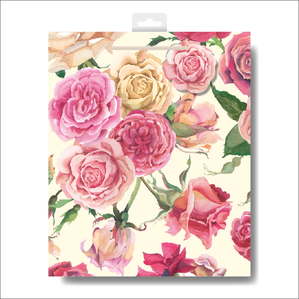 Emma Bridgewater Pink Roses Large Gift Bag By Penny Black