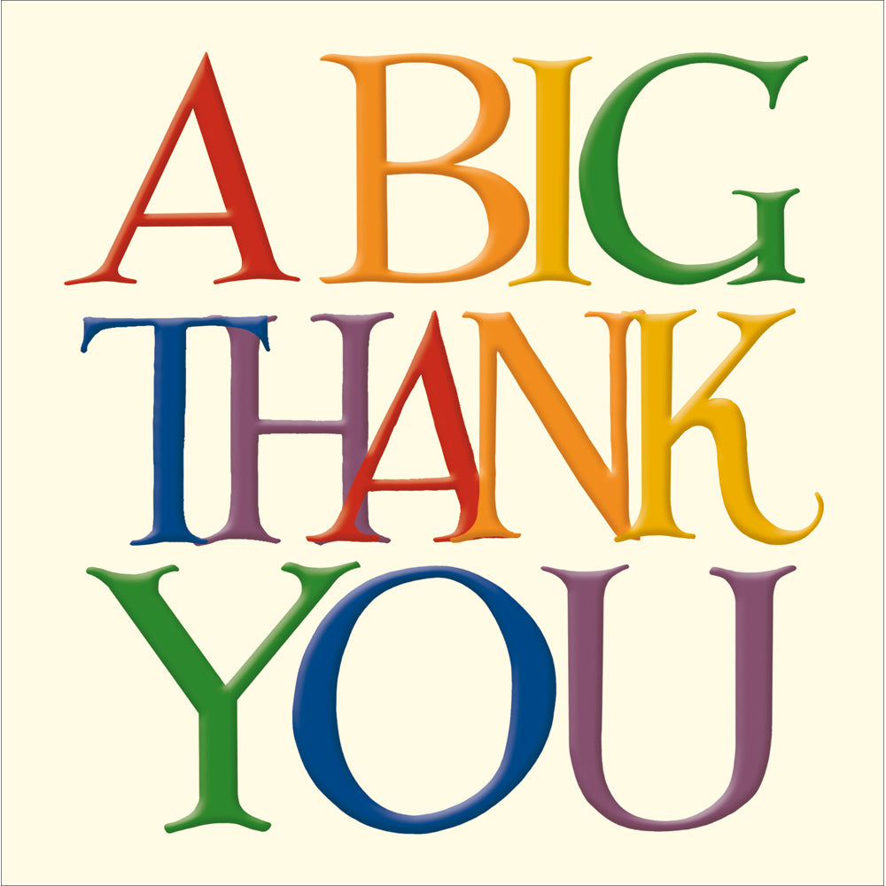 A Big Thank You Colourful Emma Bridgewater Card from Penny Black