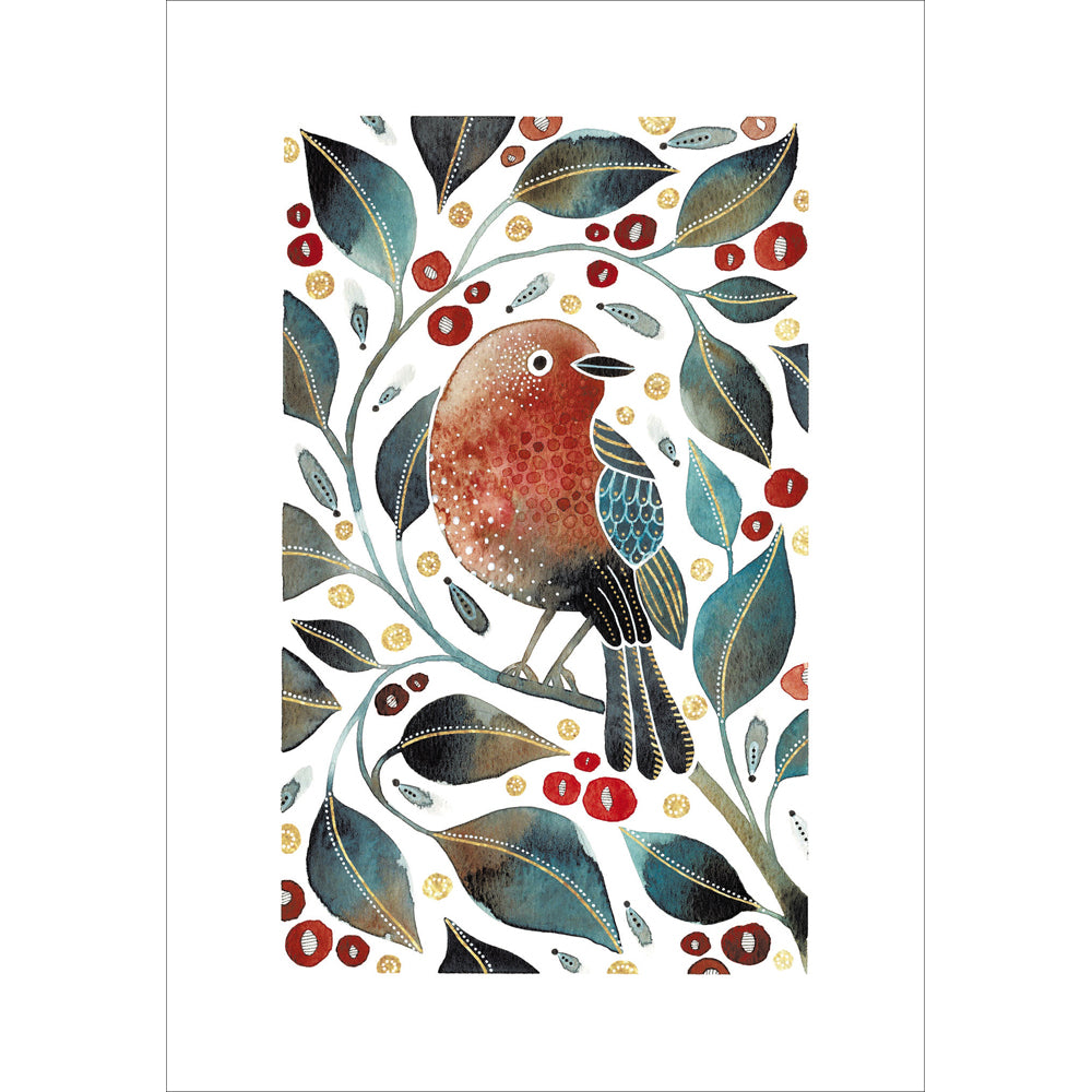 Birdsong Watercolour Art Card from Penny Black