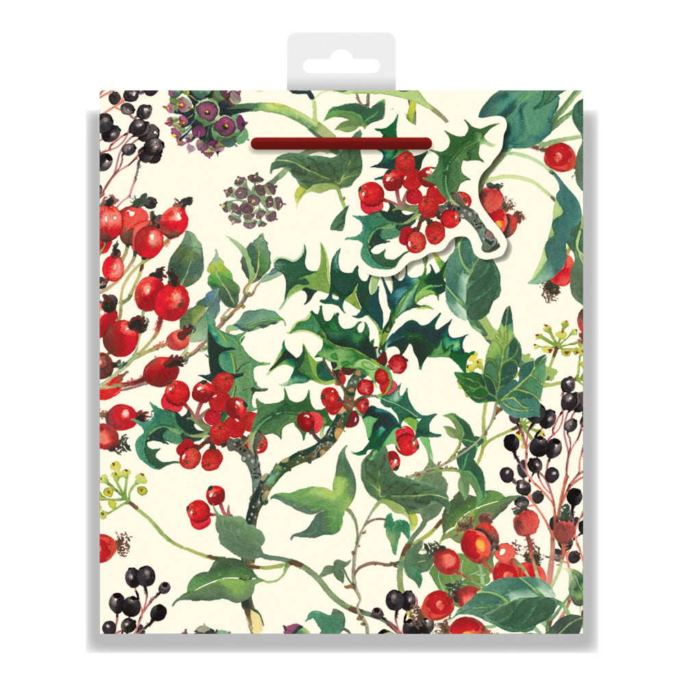 Winter Flowers Emma Bridgewater Medium Christmas Gift Bag by penny black