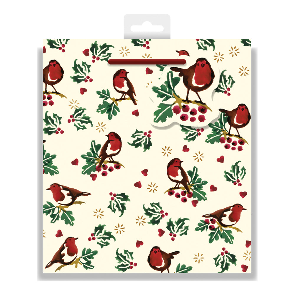 Little Robin Emma Bridgewater Christmas Medium Gift Bag by penny black