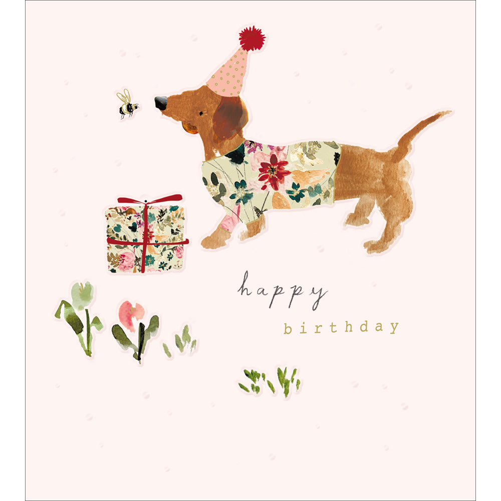Dainty Dachshund Birthday Card from Penny Black
