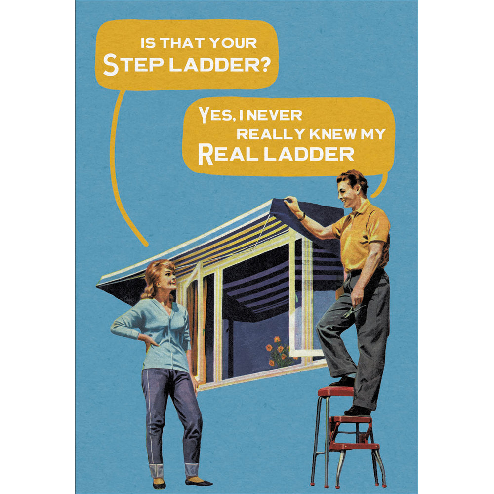 Step Ladder Funny Card from Penny Black