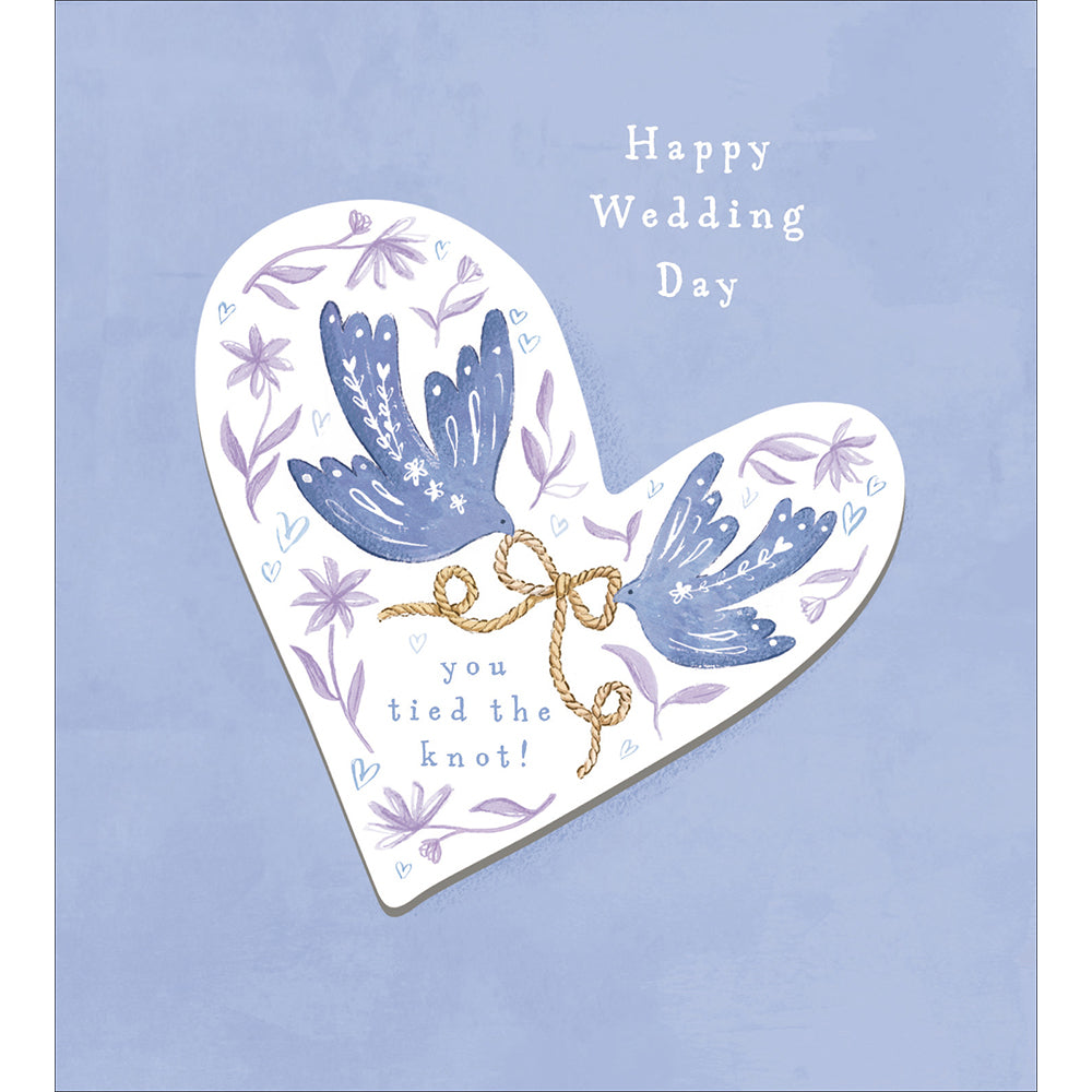 Tied The Knot Birds Embellished Wedding Card from Penny Black