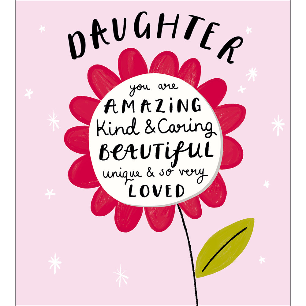 Daughter Flower Embellished Birthday Card from Penny Black