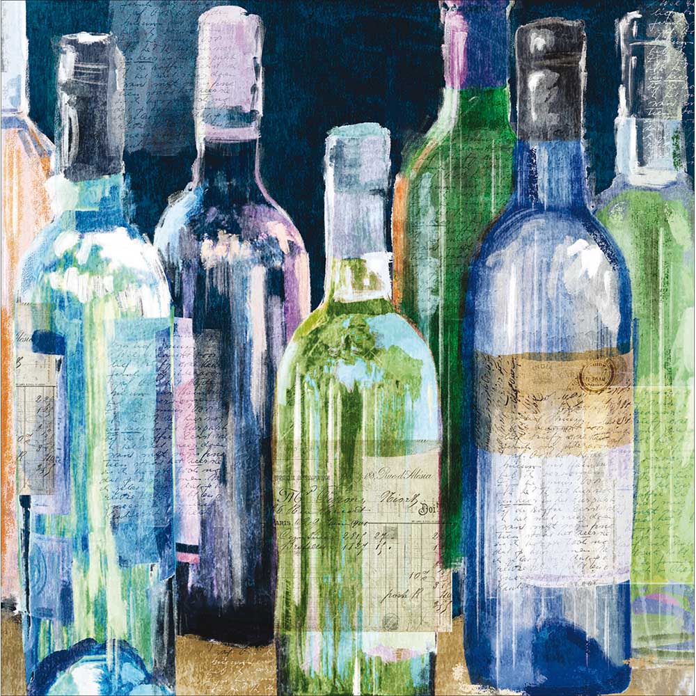 Vintage Wine Bottles Card at Penny Black