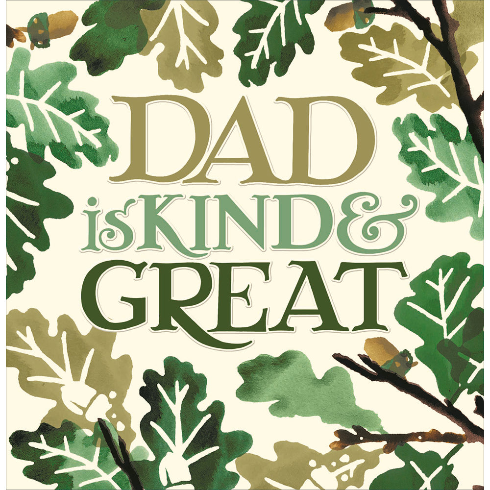 Dad Is Kind & Great Emma Bridgewater Father's Day Card By Penny Black