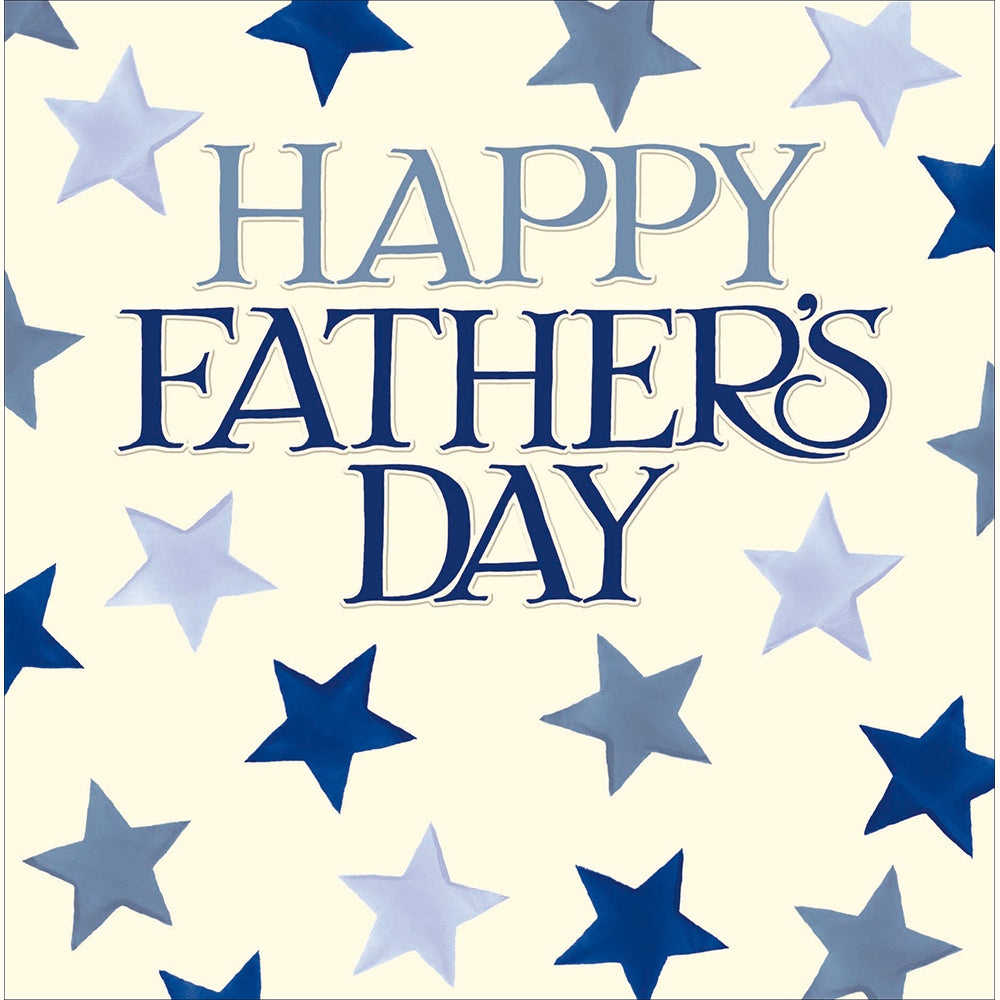 Emma Bridgewater Blue Text Father's Day Card By Penny Black