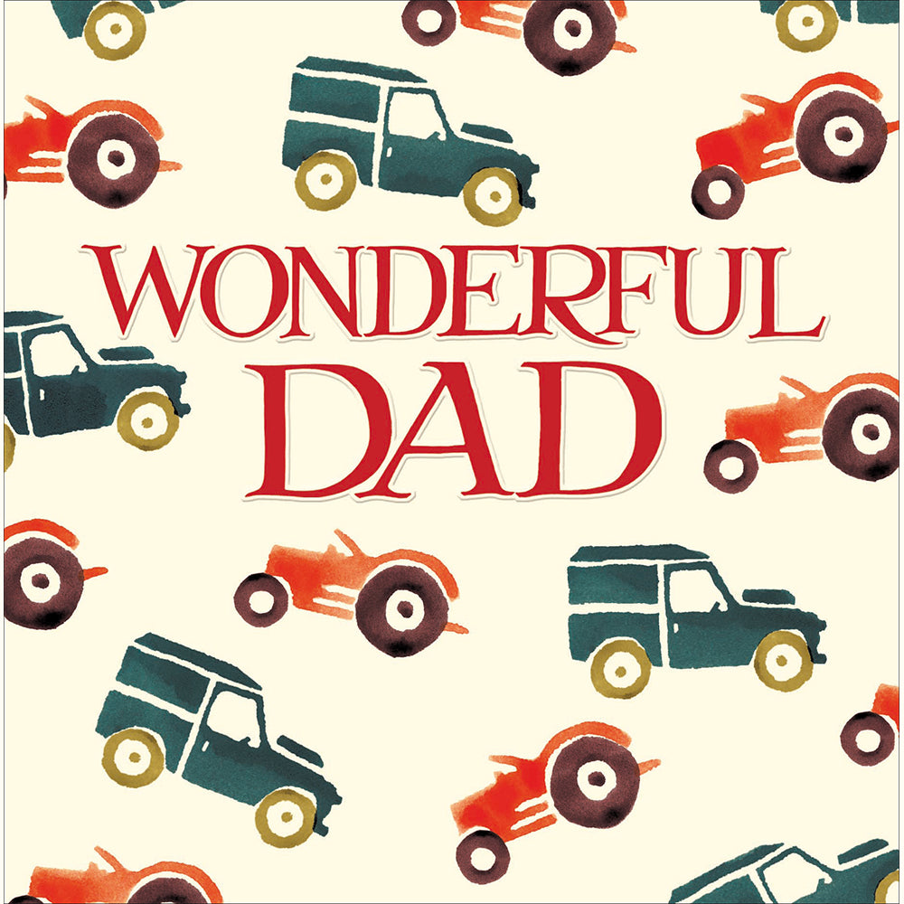 Cars Wonderful Dad Emma Bridgewater Father's Day Card By Penny Black