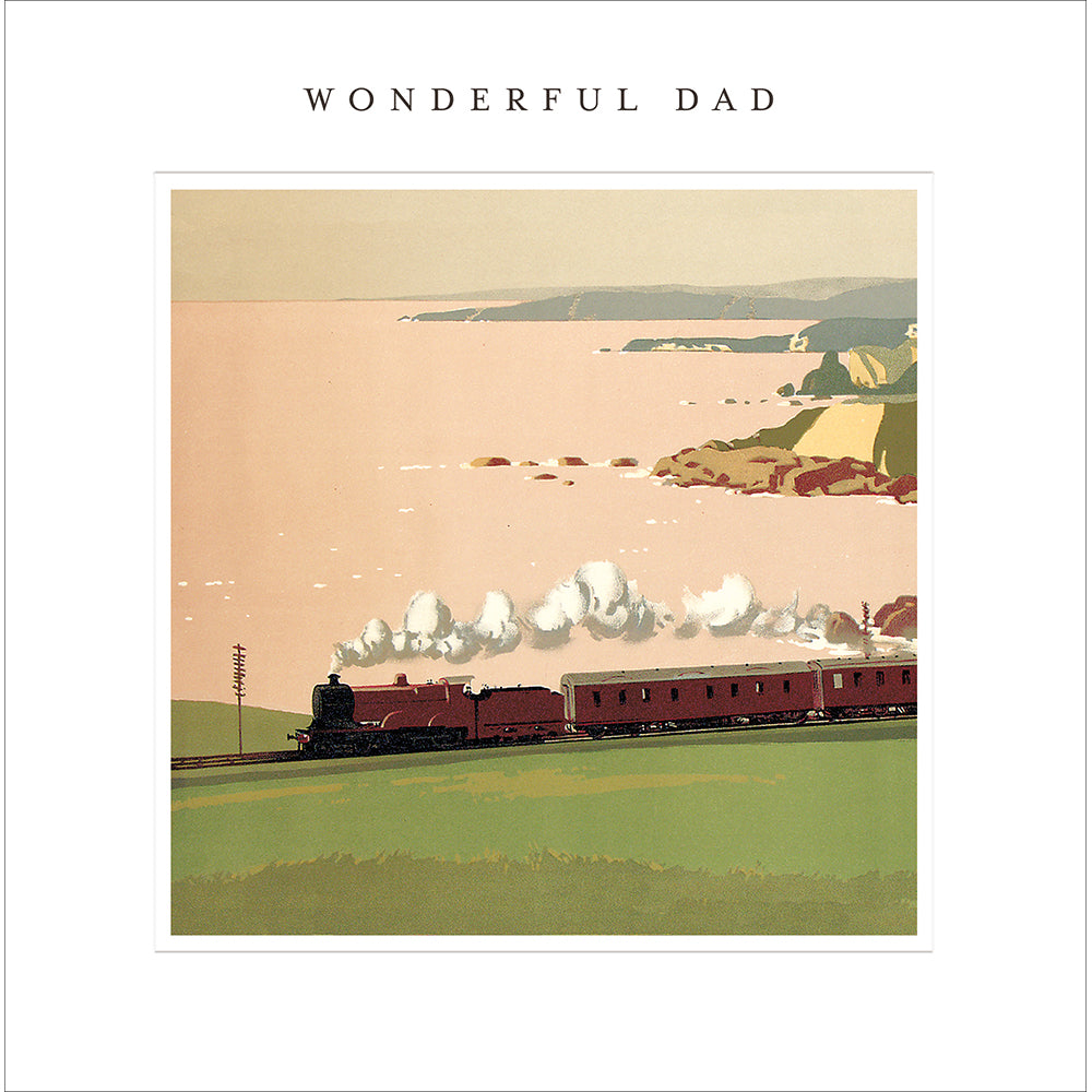 Steam Train Wonderful Dad Father's Day Card By Penny Black