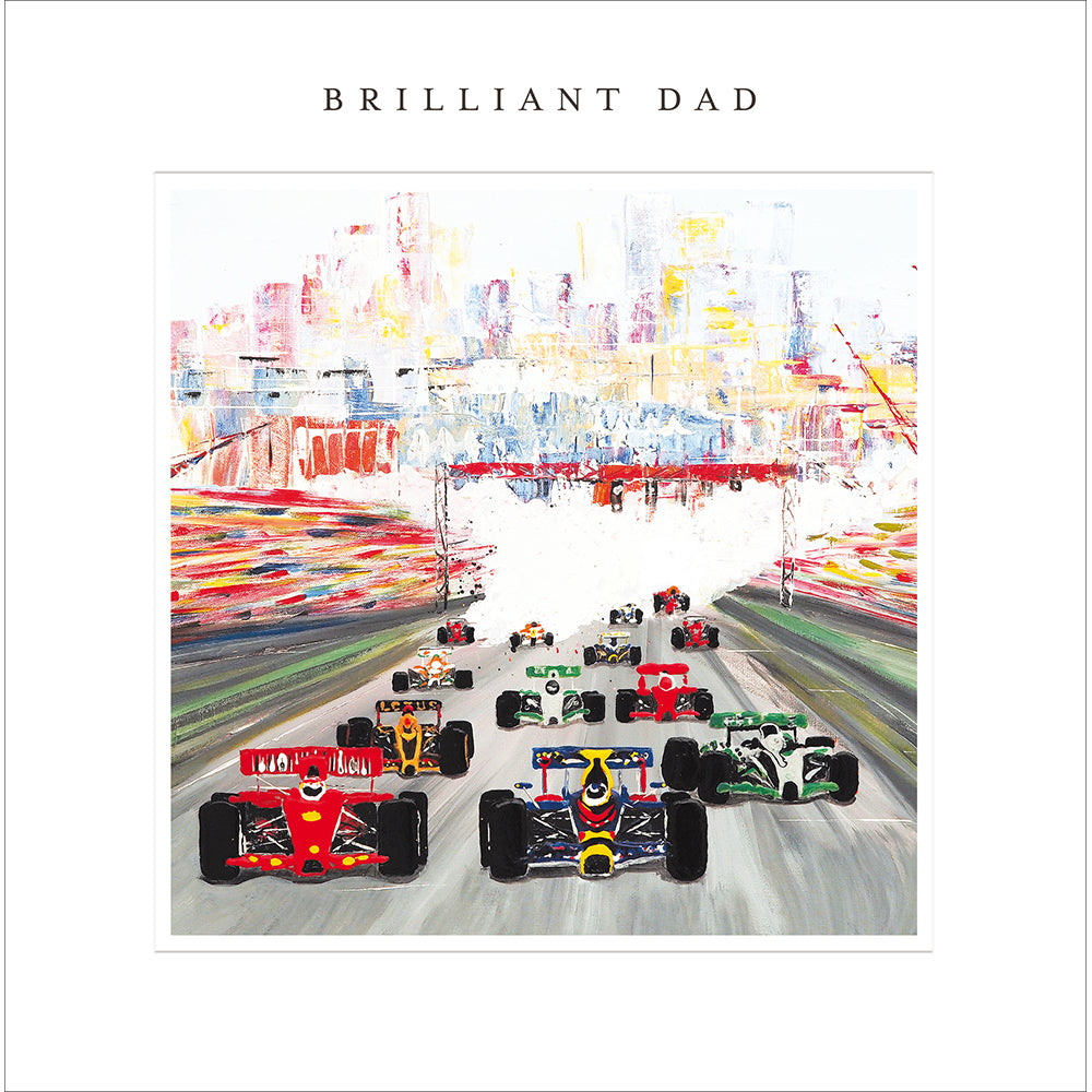 Formula One Grid Brilliant Dad Father's Day Card By Penny Black