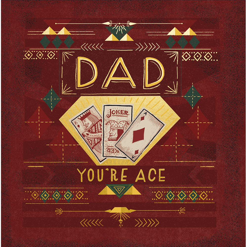 Dad You're Ace Playing Cards Father's Day Card By Penny Black