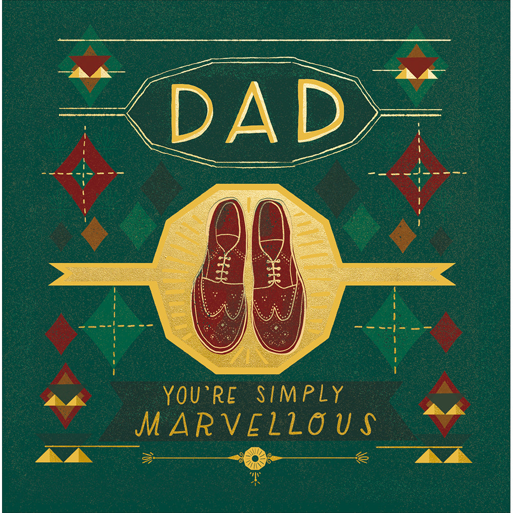 Shoes Dad You're Simply Marvellous Father's Day Card By Penny Black