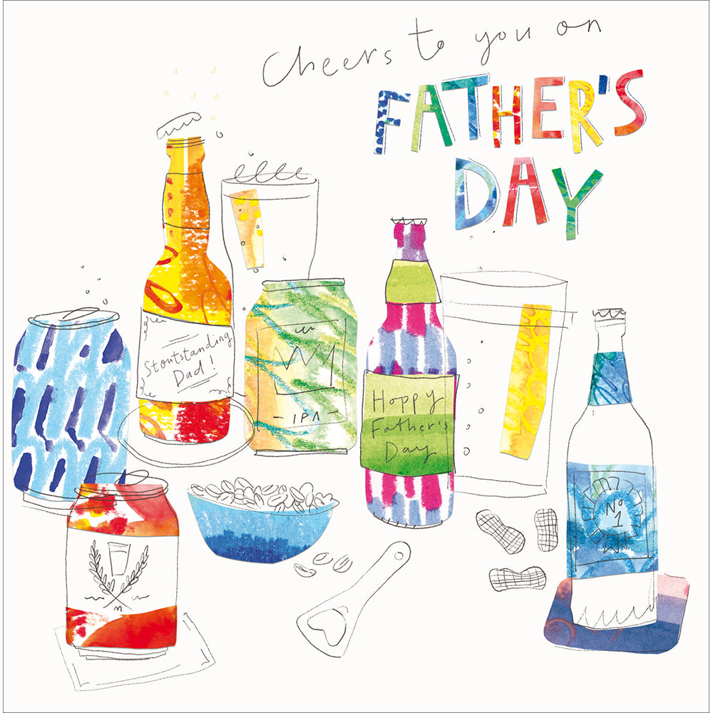 Stoutstanding Dad Cheers On Father's Day Card By Penny Black