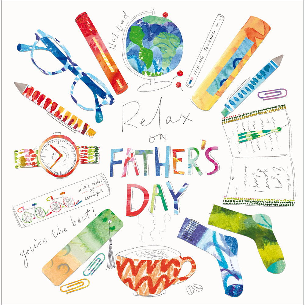 No 1 Dad Relax On Father's Day Card By Penny Black