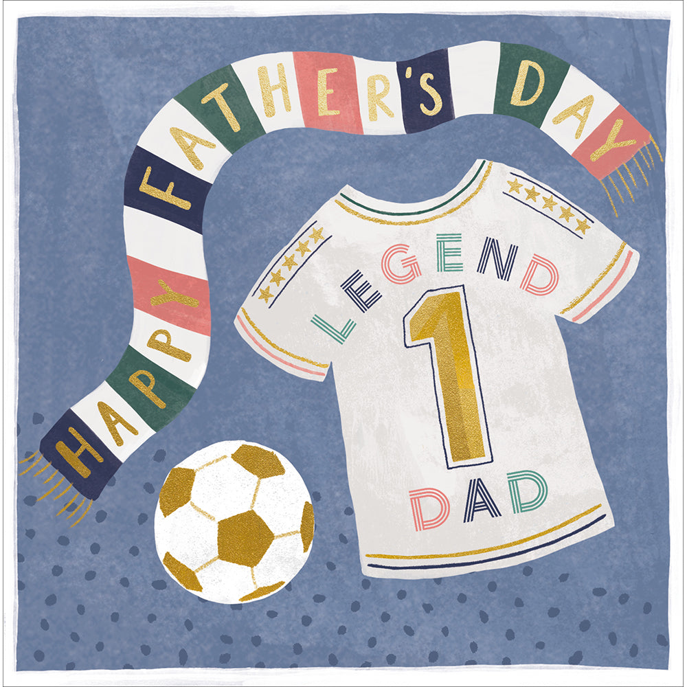 Football Legend Dad Father's Day Card By Penny Black