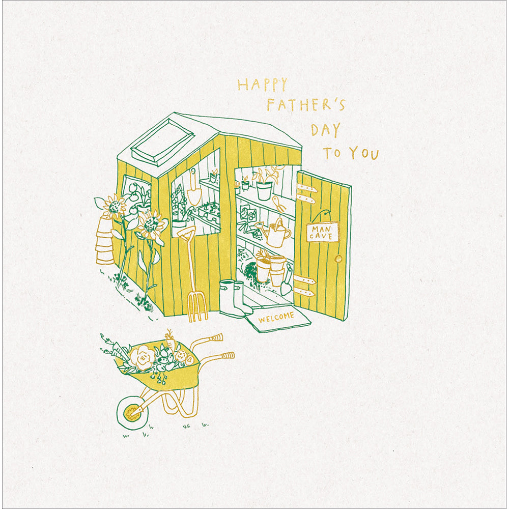 Man Cave Shed Father's Day Card By Penny Black