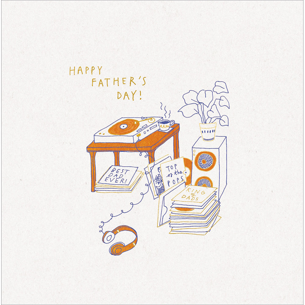 Top Of The Pops Vinyl Records Father's Day Card By Penny Black