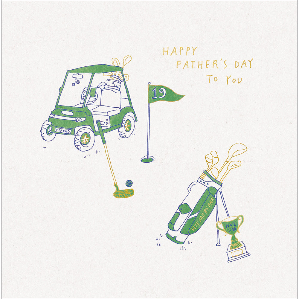 Golf Cart Top Dad Father's Day Card By Penny Black