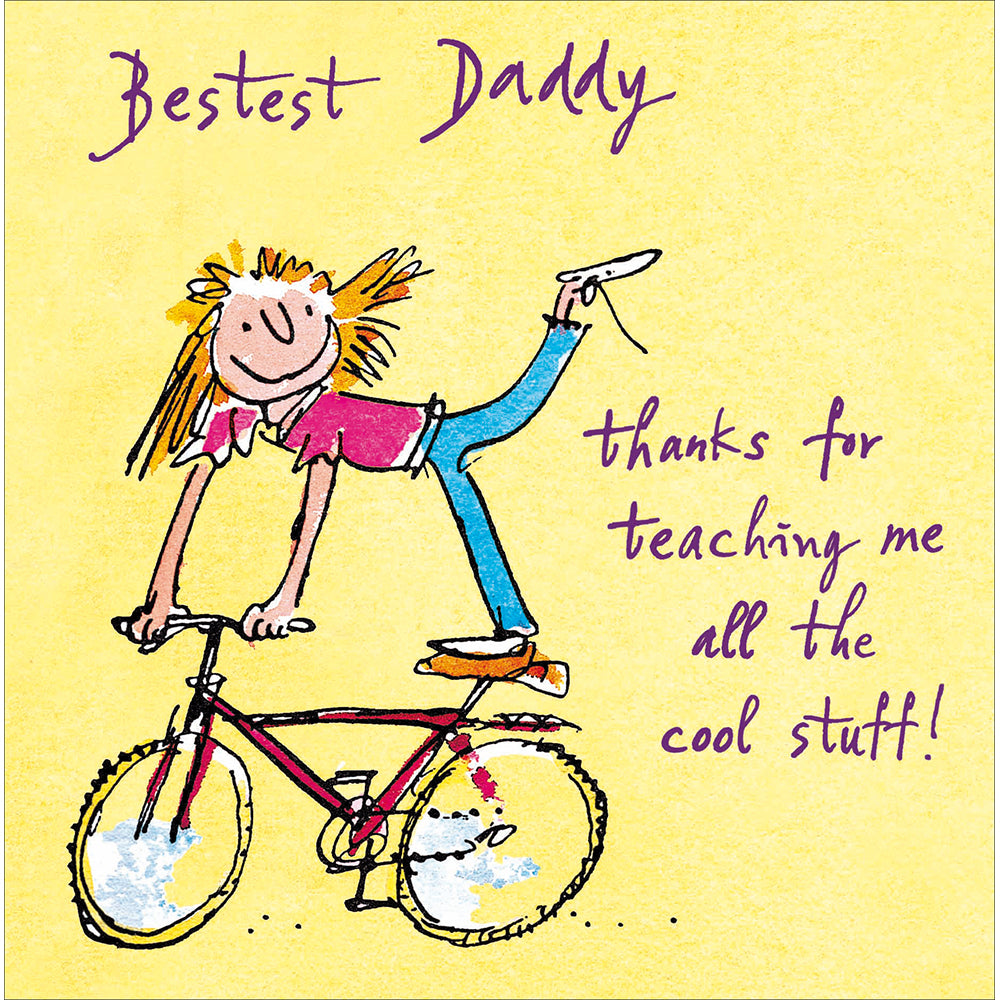 Teaching Me Cool Stuff Daddy Quentin Blake Father's Day Card By Penny Black