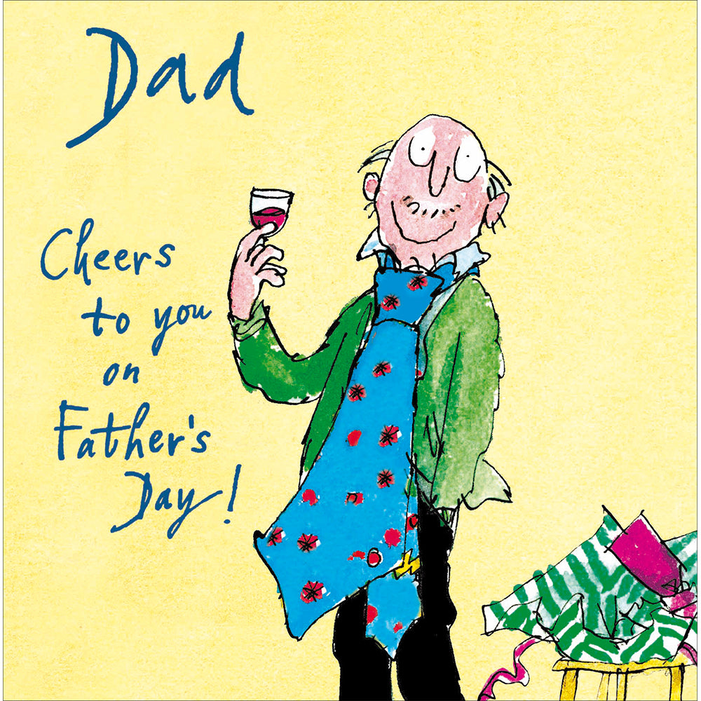 Dad Cheers To You Quentin Blake Father's Day Card By Penny Black