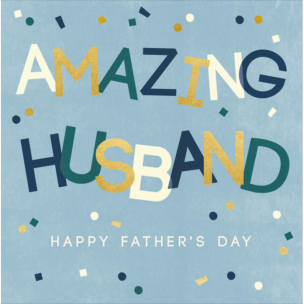 Amazing Husband Gold Text Father's Day Card By Penny Black