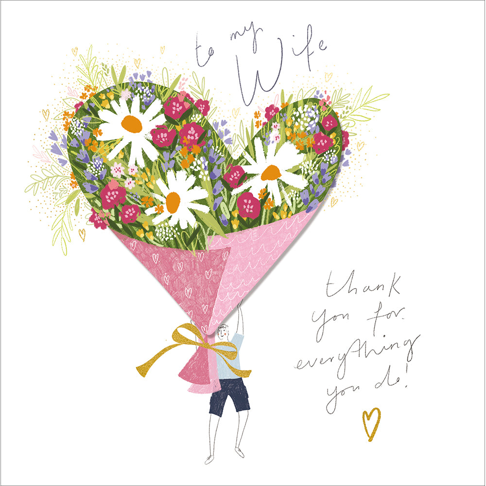 Wife Thank You Mother&#39;s Day Card by Penny Black