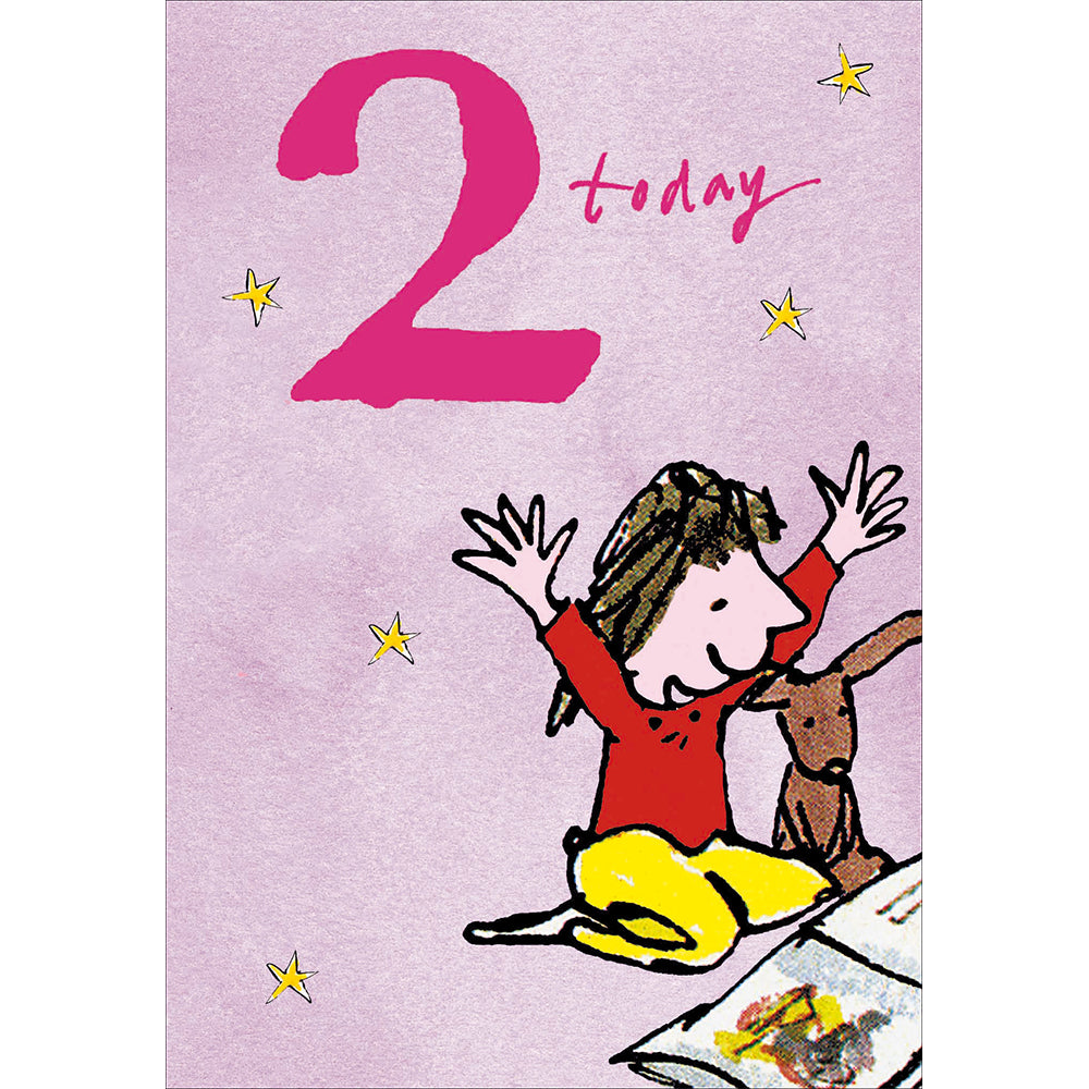 Reading Together Quentin Blake 2nd Birthday Card at Penny Black