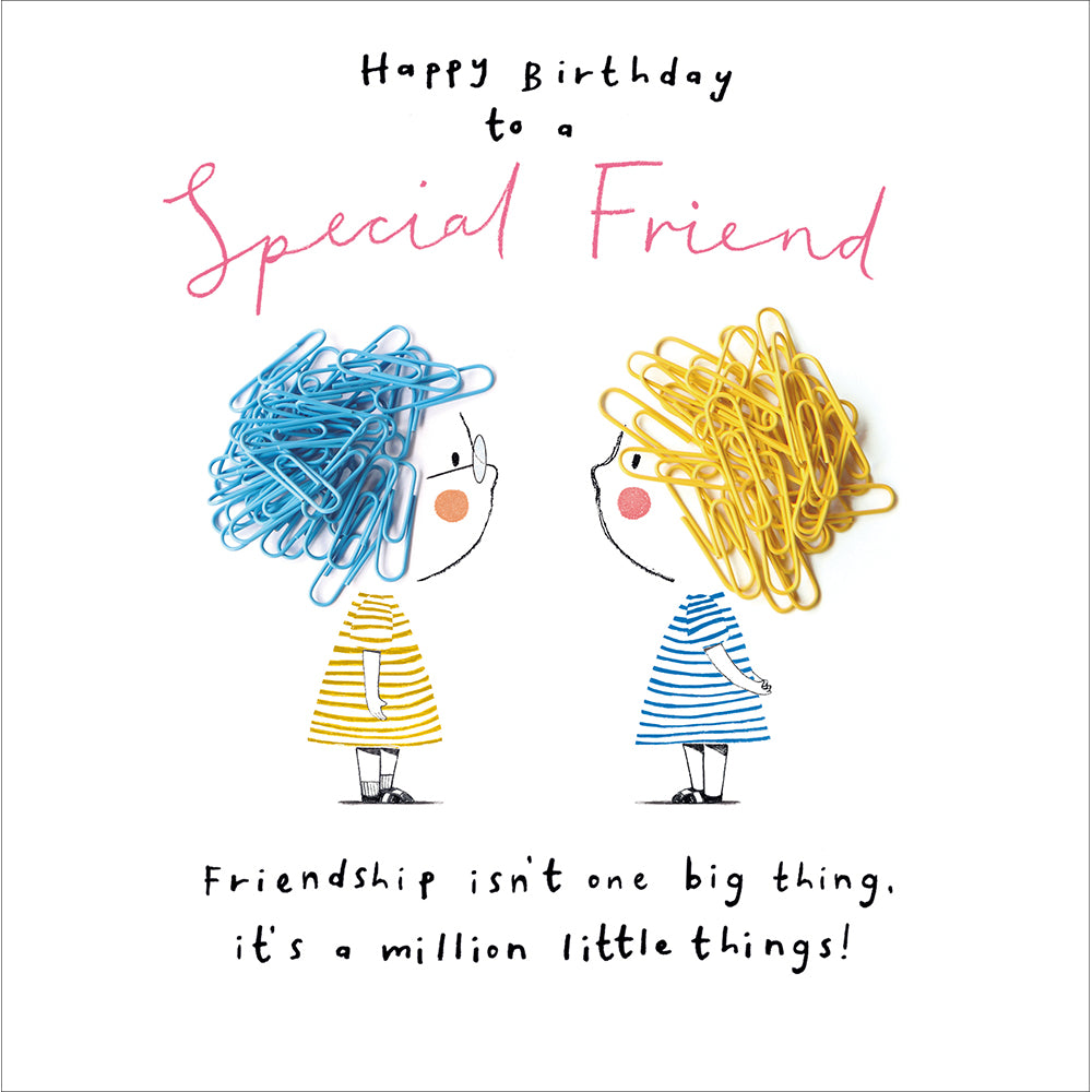 Million Little Things Paperclips Special Friend Birthday Card from Penny Black