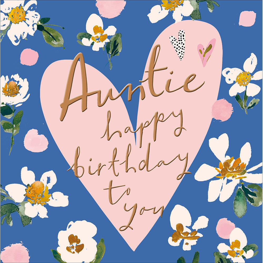 Flower Power Auntie Birthday Card from Penny Black