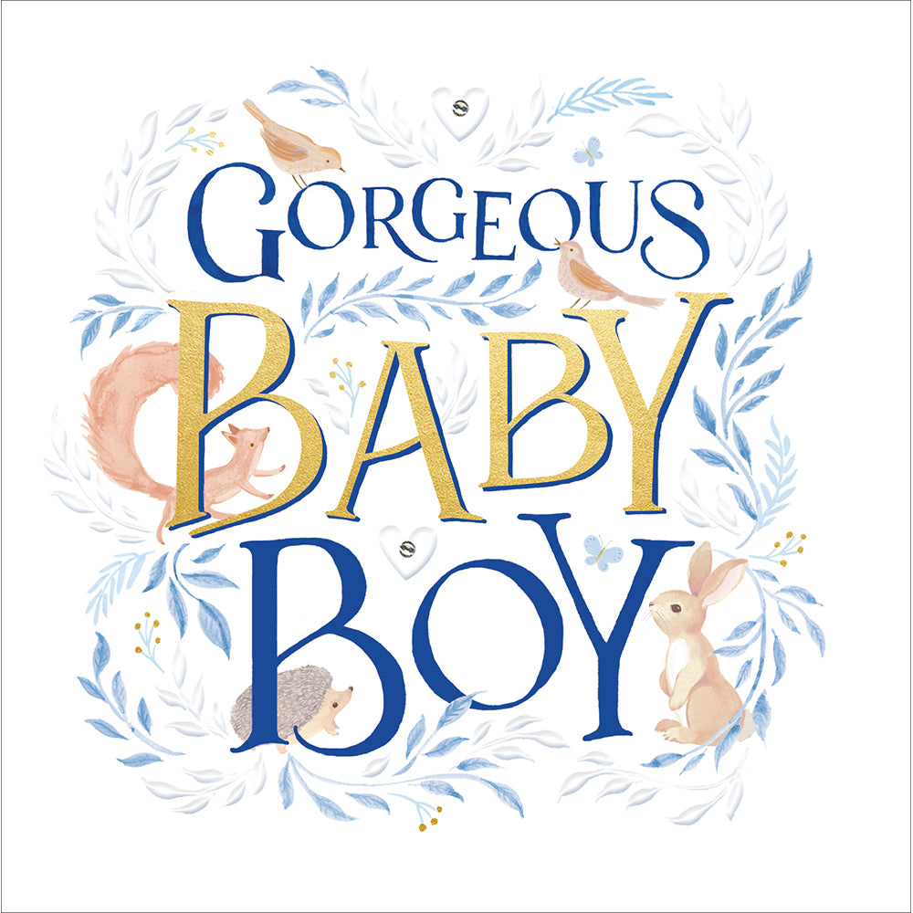 Gorgeous Baby Boy Embellished New Baby Card at Penny Black