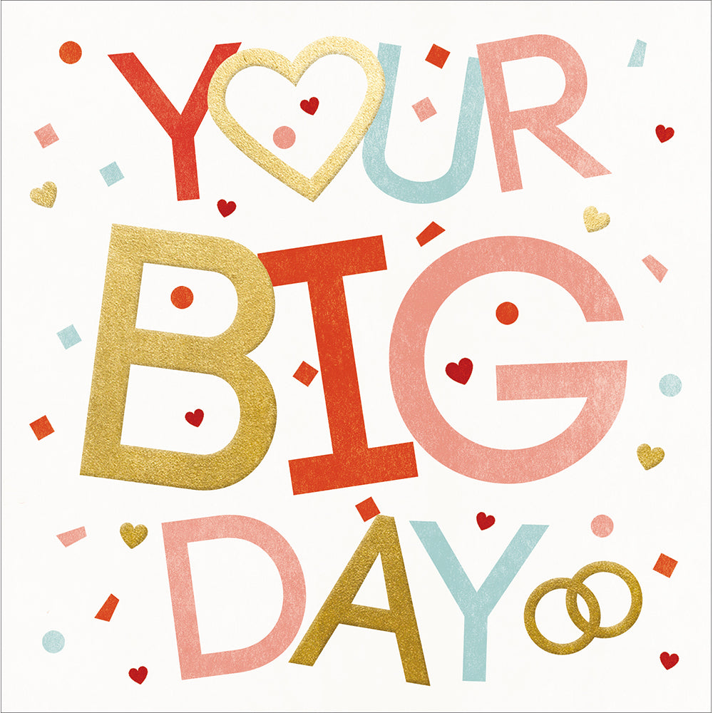 Your Big Day Colourful Wedding Card at Penny Black