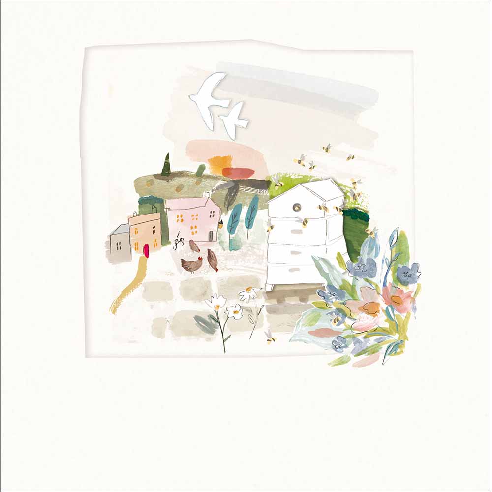 Buzzing Bee Hive Card at Penny Black