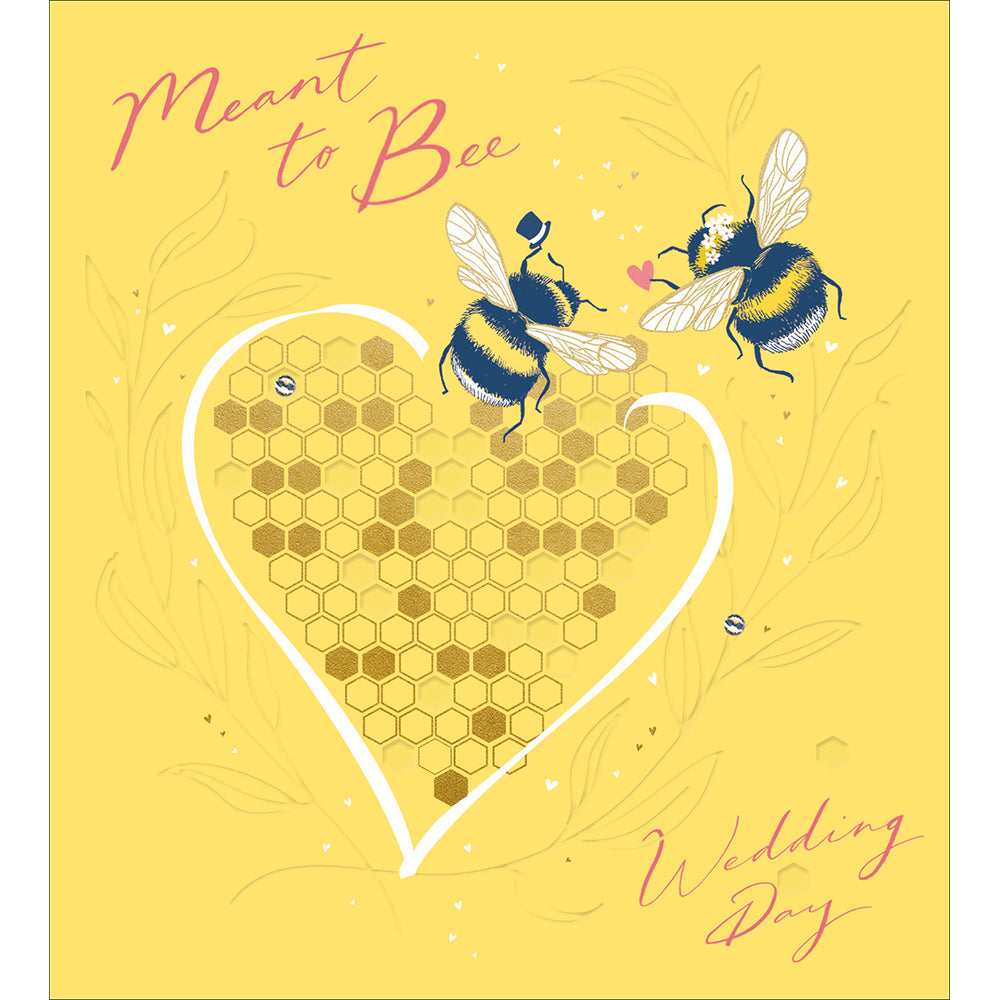Meant To Bee Couple Wedding Card at Penny Black