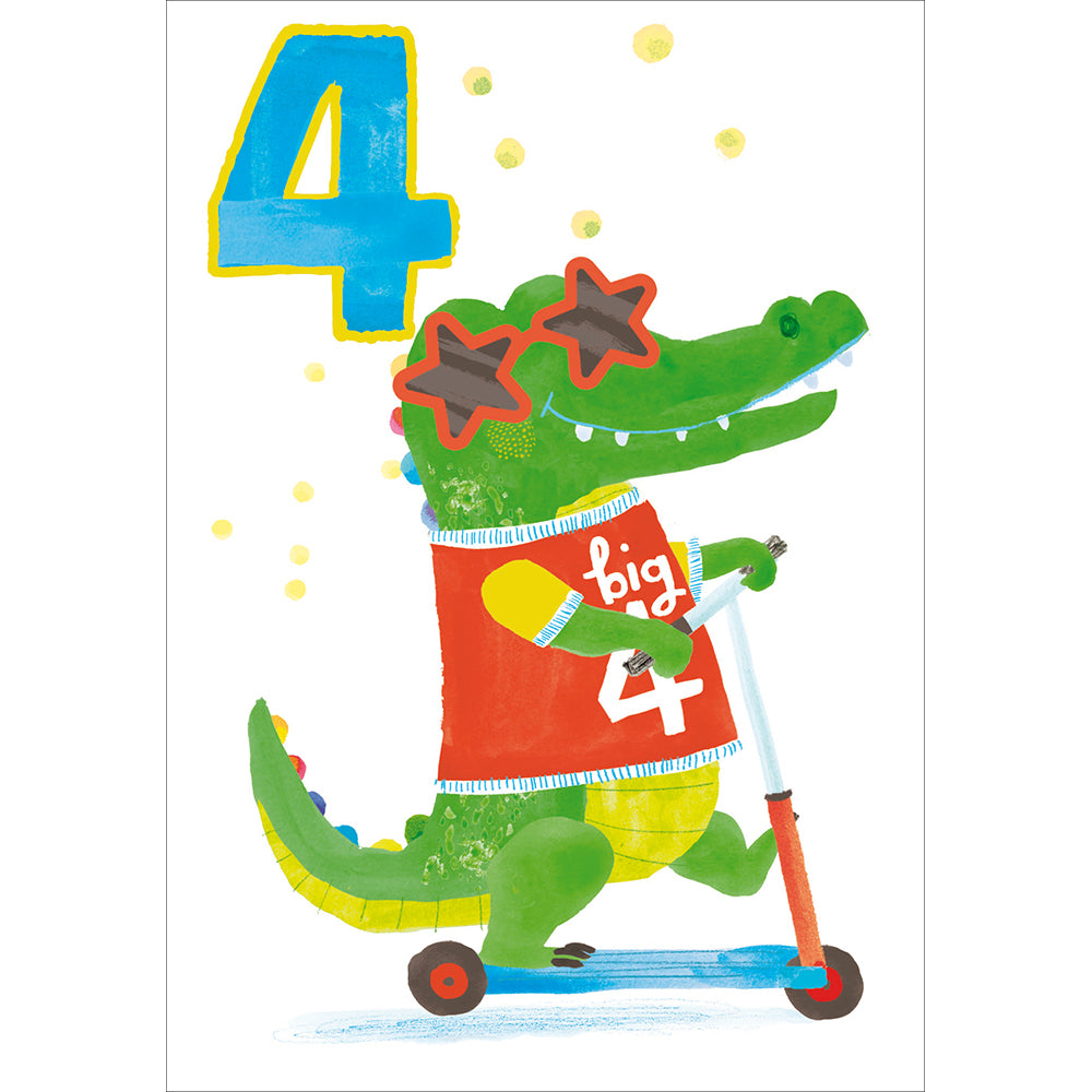 Birthday Croc 4th Birthday Card at Penny Black