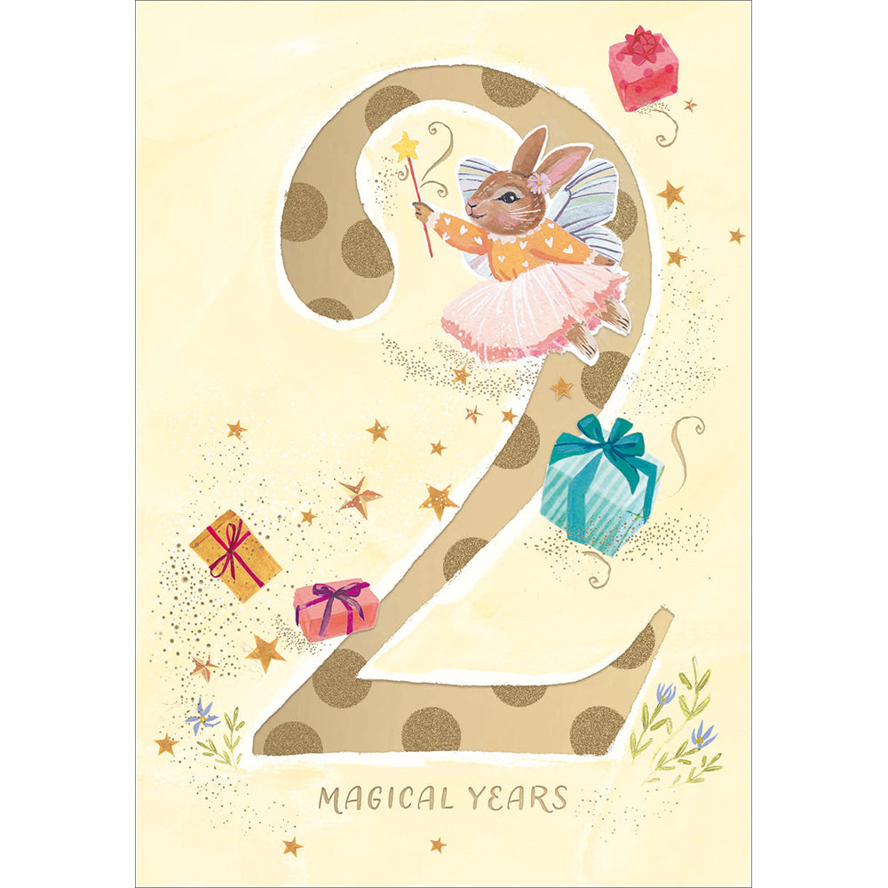Fairy Bunny Magical 2nd Birthday Card from Penny Black