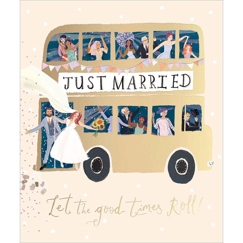 Let The Good Times Roll Wedding Card at Penny Black