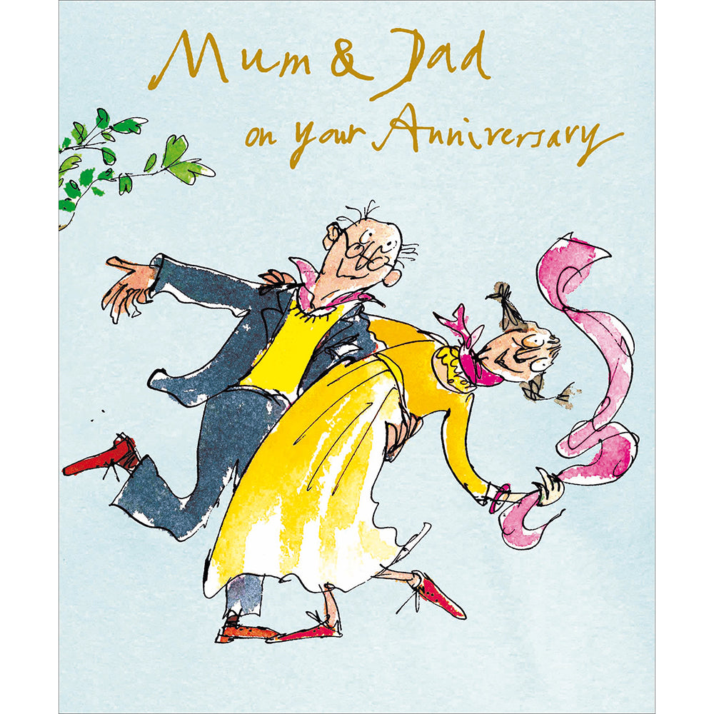 Mum & Dad On Your Anniversary Quentin Blake Card at Penny Black