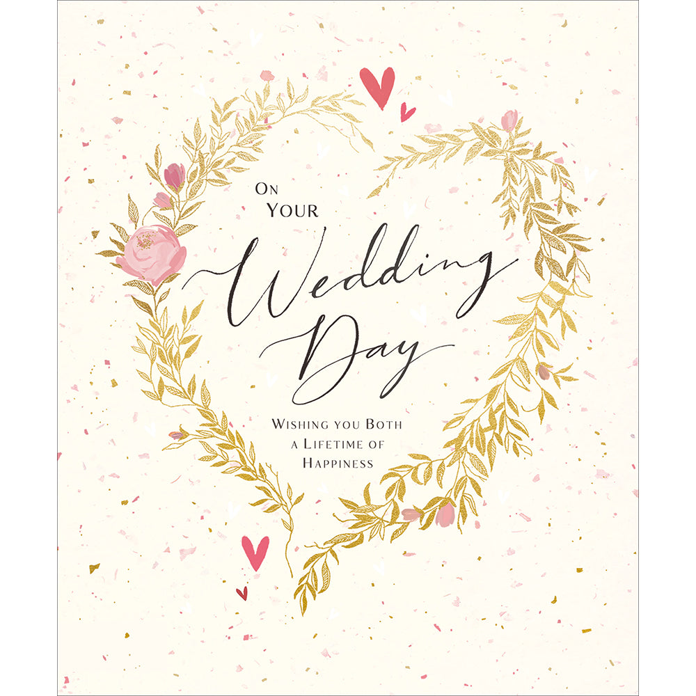 A Lifetime Of Happiness On Your Wedding Day Card at Penny Black