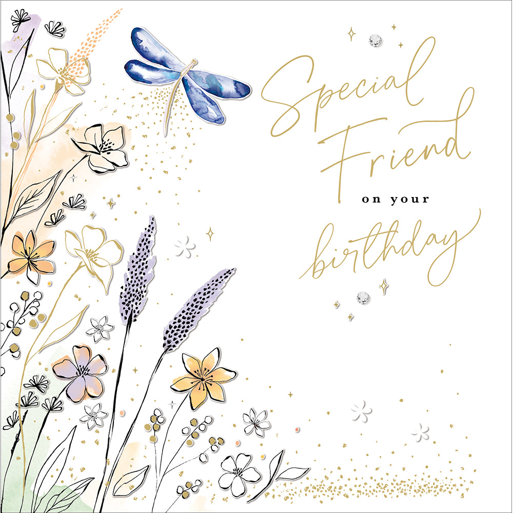 Dragonfly Dreams Special Friend Birthday Card from Penny Black